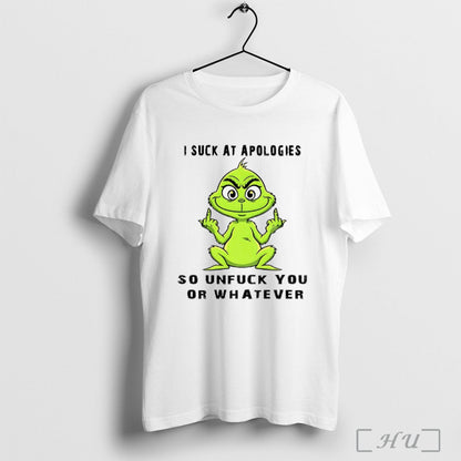 Officials Grinch Middle Finger I Suck Apologies So Unfuck You Or