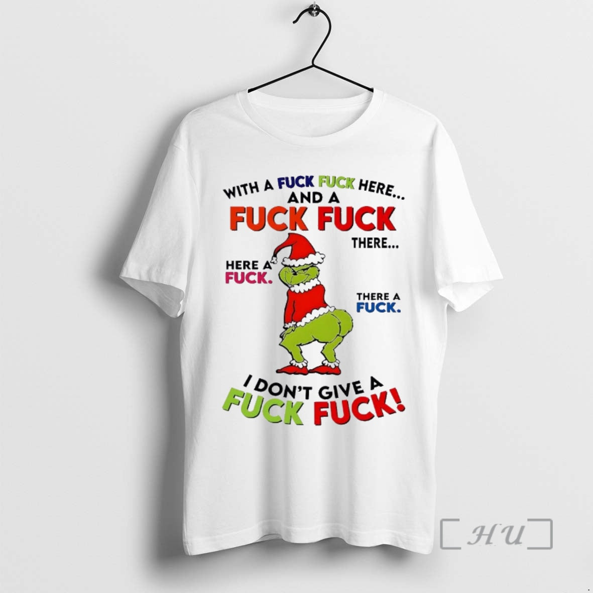 Officials Grinch Fuck Here Fuck There I Dont Give Fuck Sweatshirt