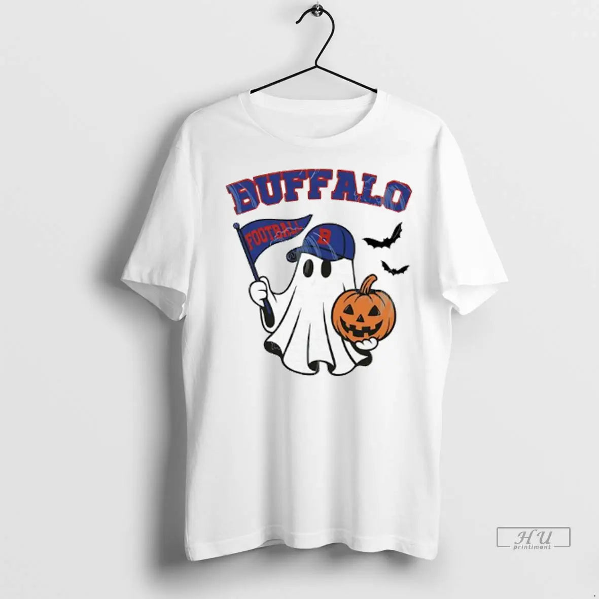 Officials Halloween Ghost Buffalo Bills Football Flag Pumpkin Ladies