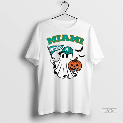 Officials Halloween Ghost Miami Dolphins Football Flag Pumpkin Ladies