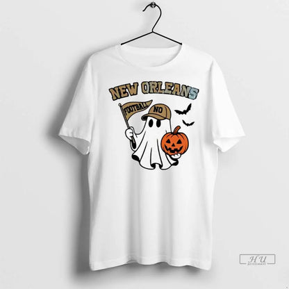 Officials Halloween Ghost New Orleans Saints Football Flag Pumpkin