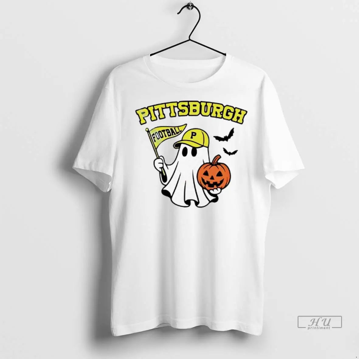 Officials Halloween Ghost Pittsburgh Pirates Football Flag Pumpkin