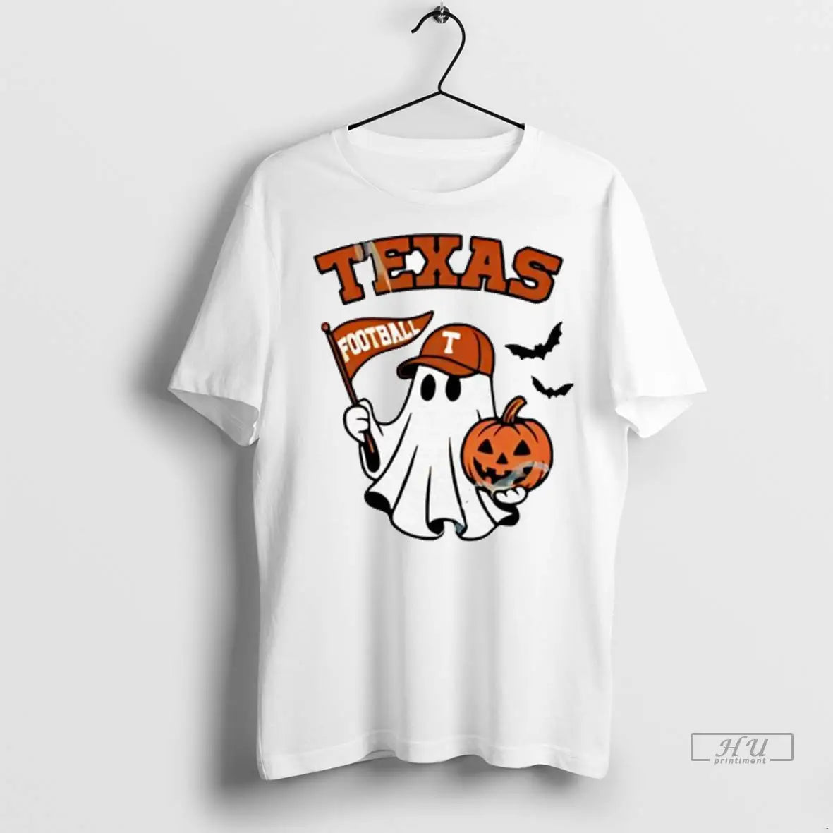 Officials Halloween Ghost Texas Longhorns Football Flag Pumpkin