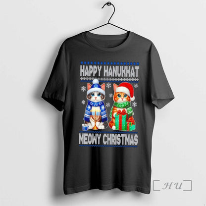 Officials Happy Hanukkat Meowy Ugly Sweat Tank Top Unique Collection