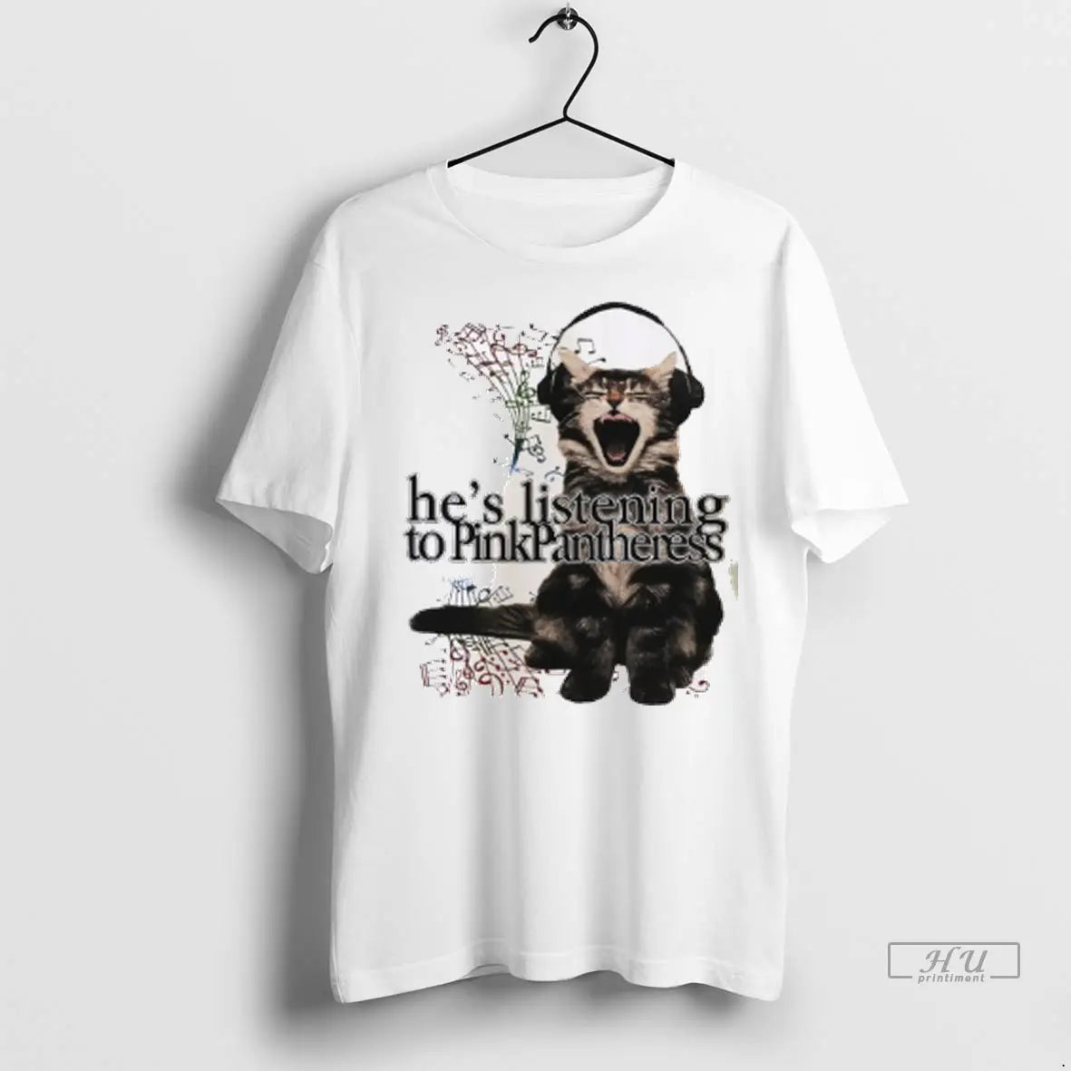 Officials Hes Listening To Pinkpantheress T Shirts Tee Classic Look