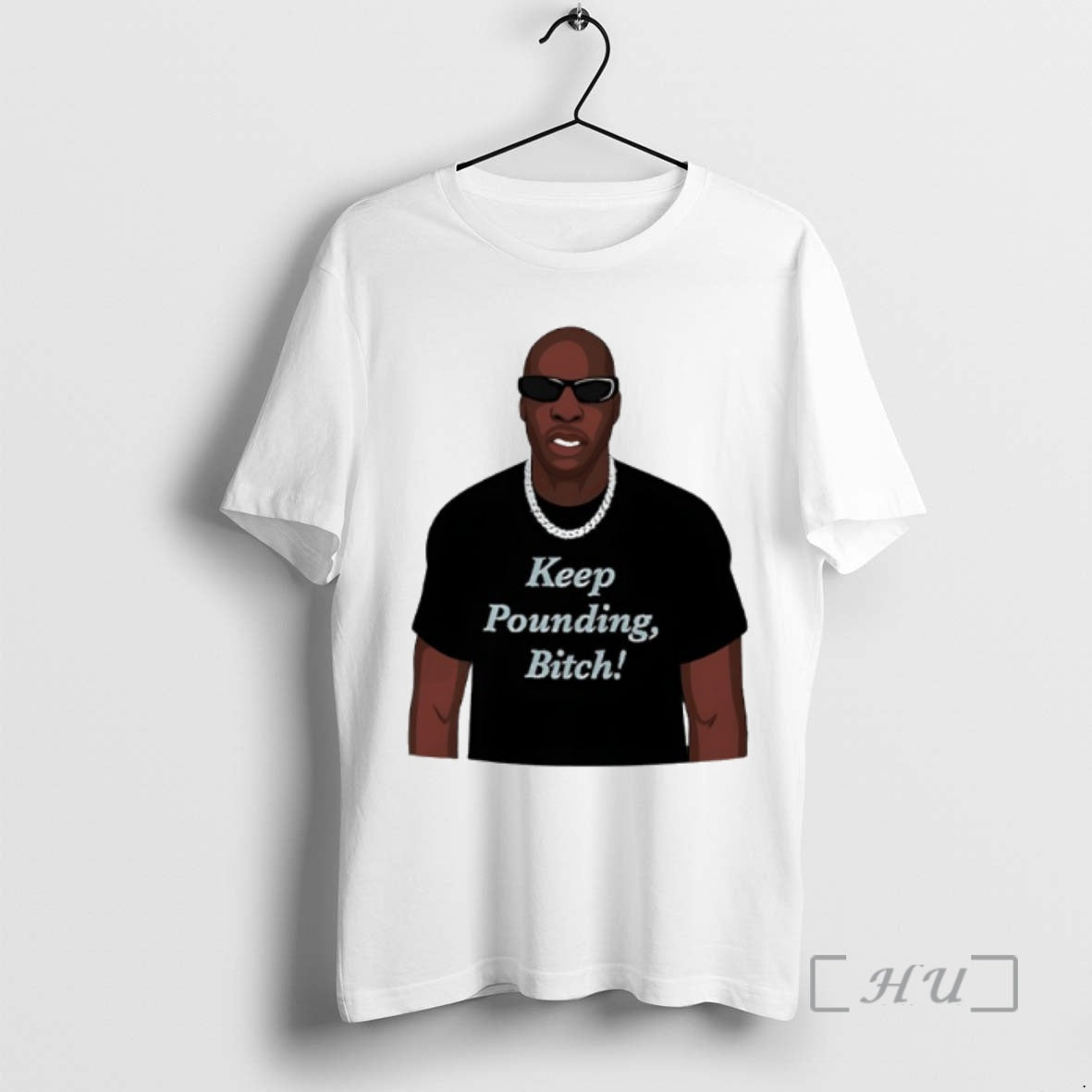 Officials Hip Hop Dmx Sunglasses Keep Pounding Bitch TShirt Designer