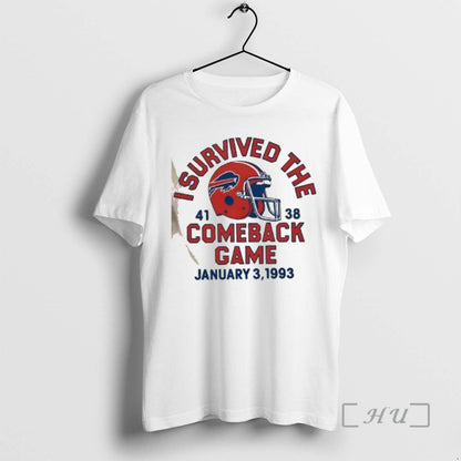 Officials Homage Buffalo Bills I Survived Comeback Game Tank Top