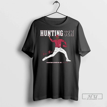 Officials Hunter Greene Reds Hunter Greene Szn T Shirts Long Sleeve