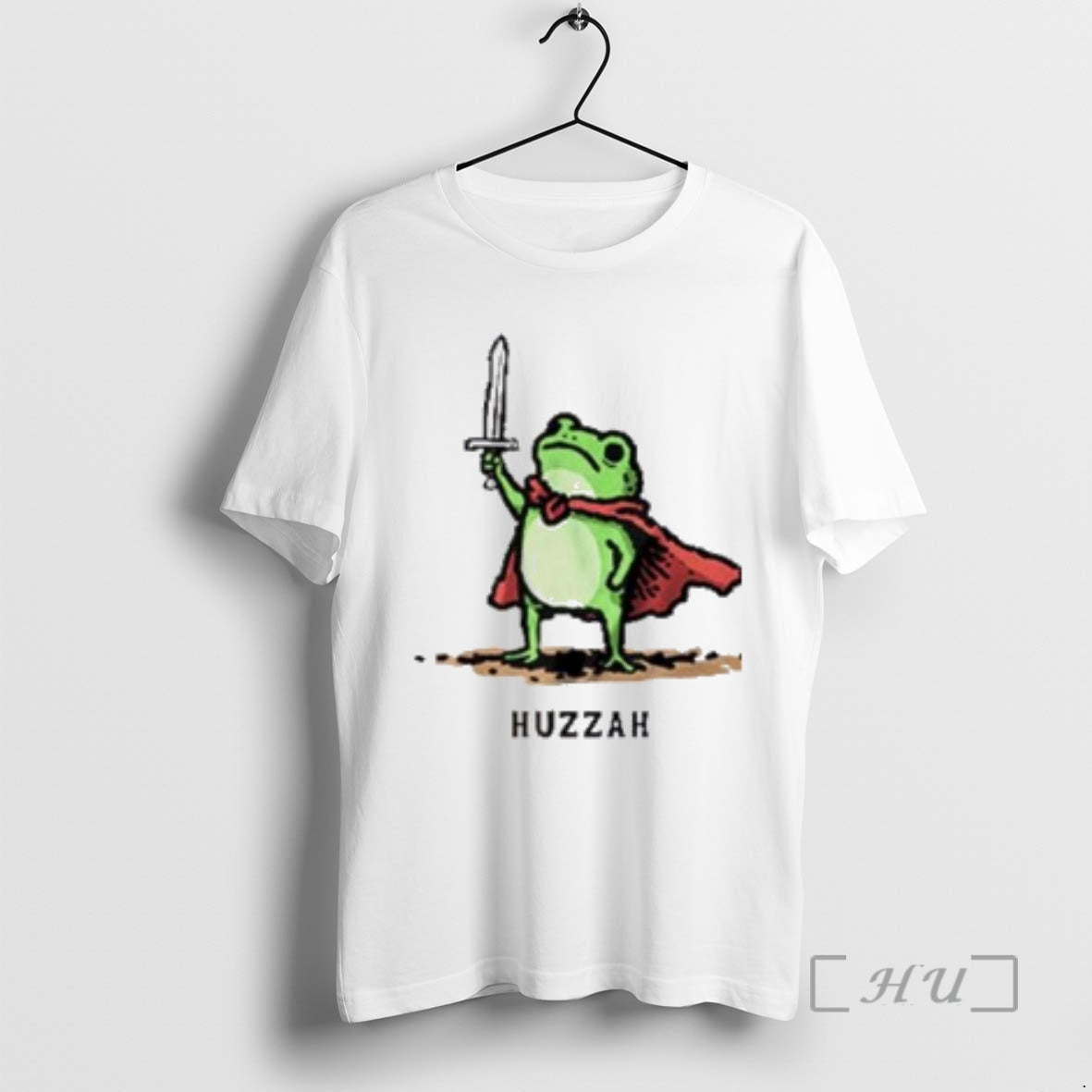 Officials Huzzah Frog Sword Shirt Retro Apparel