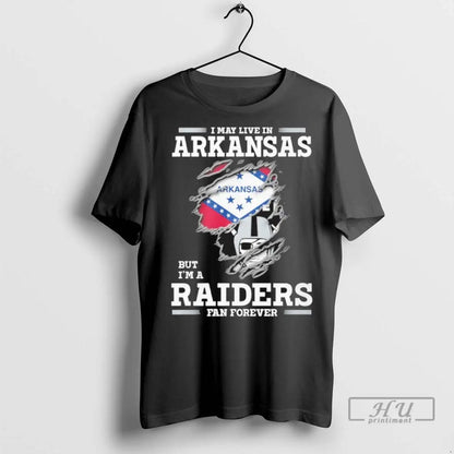 Officials I May Live Arkansas But Im Las Vegas Raiders Forever Shirt