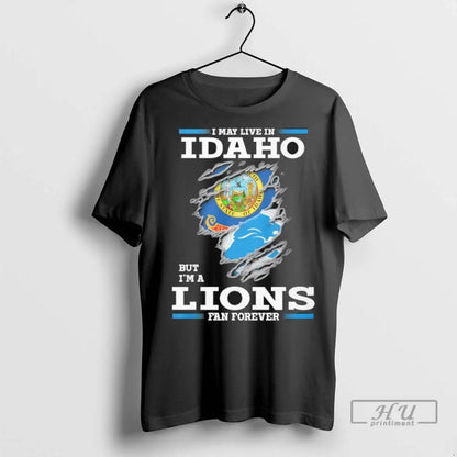 Officials I May Live Idaho But Im Detroit Lions Forever Tank Top