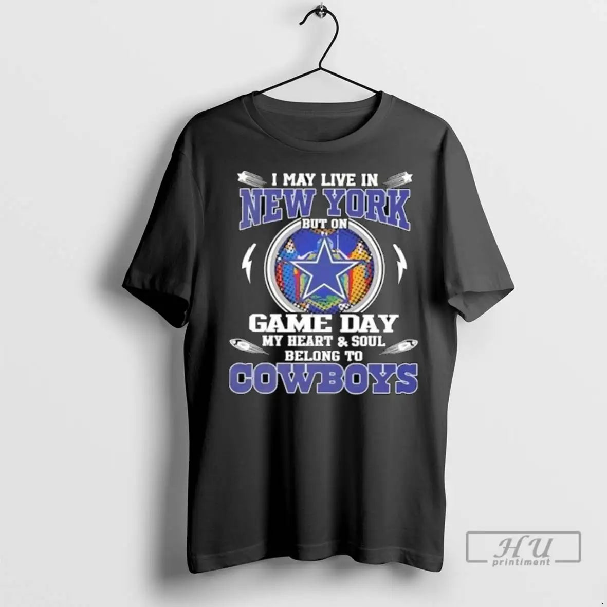 Officials I May Live New York But Game Day My Heart And Soul Hoodie