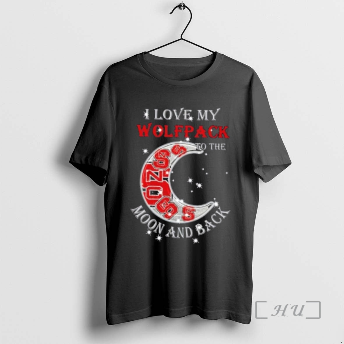 Officials I Love My Nc State Wolfpack To Moon And Back Premium T
