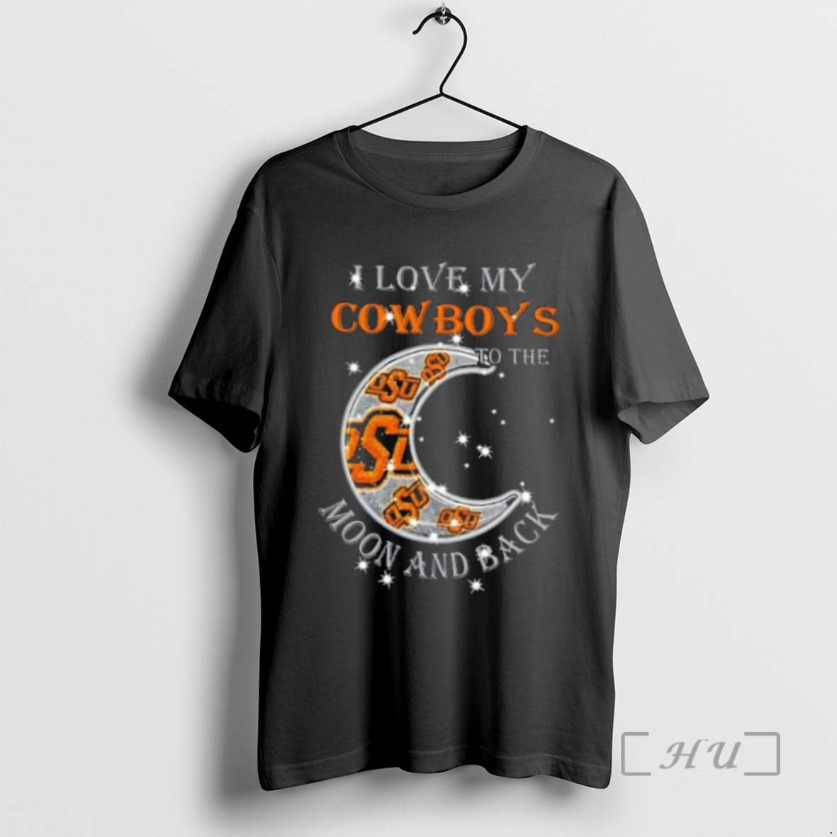 Officials I Love My Oklahoma State Cowboys To Moon And Back Premium T