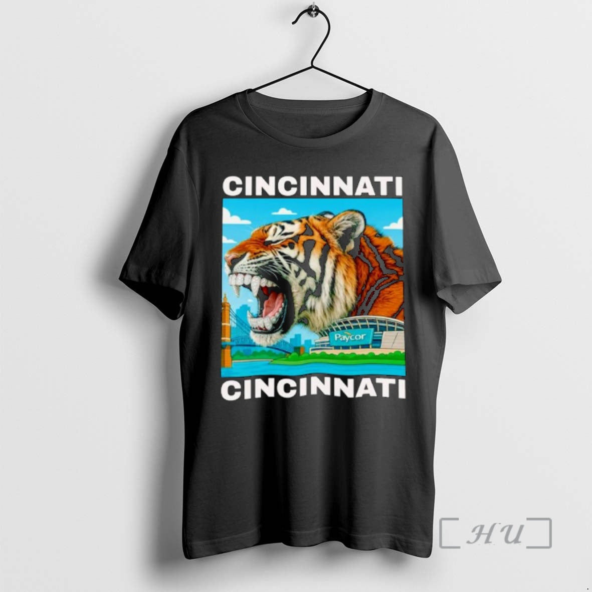 Officials Iced Out Grillz Cincinnati Tiger Ornaments TShirt Designer