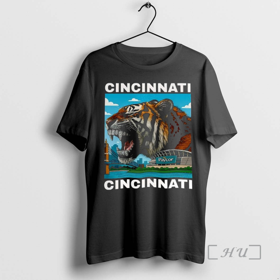 Officials Iced Out Grillz Cincinnati Tiger Shirt Classic Look