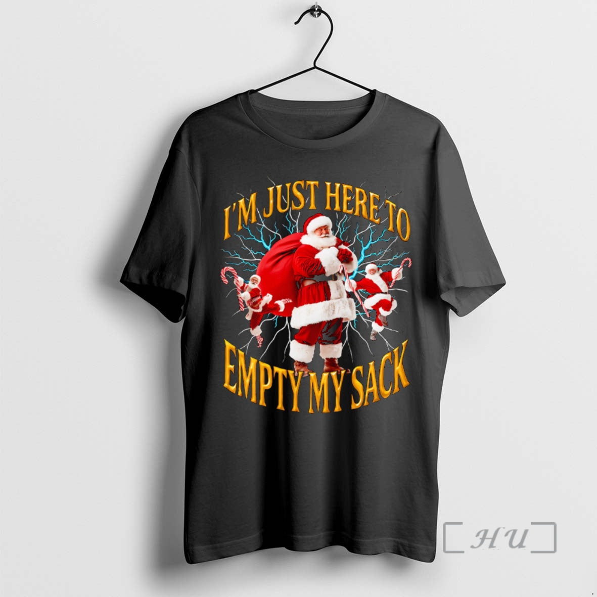 Officials Im Just Here To Empty My Sack Santa Shirt Retro Outfit