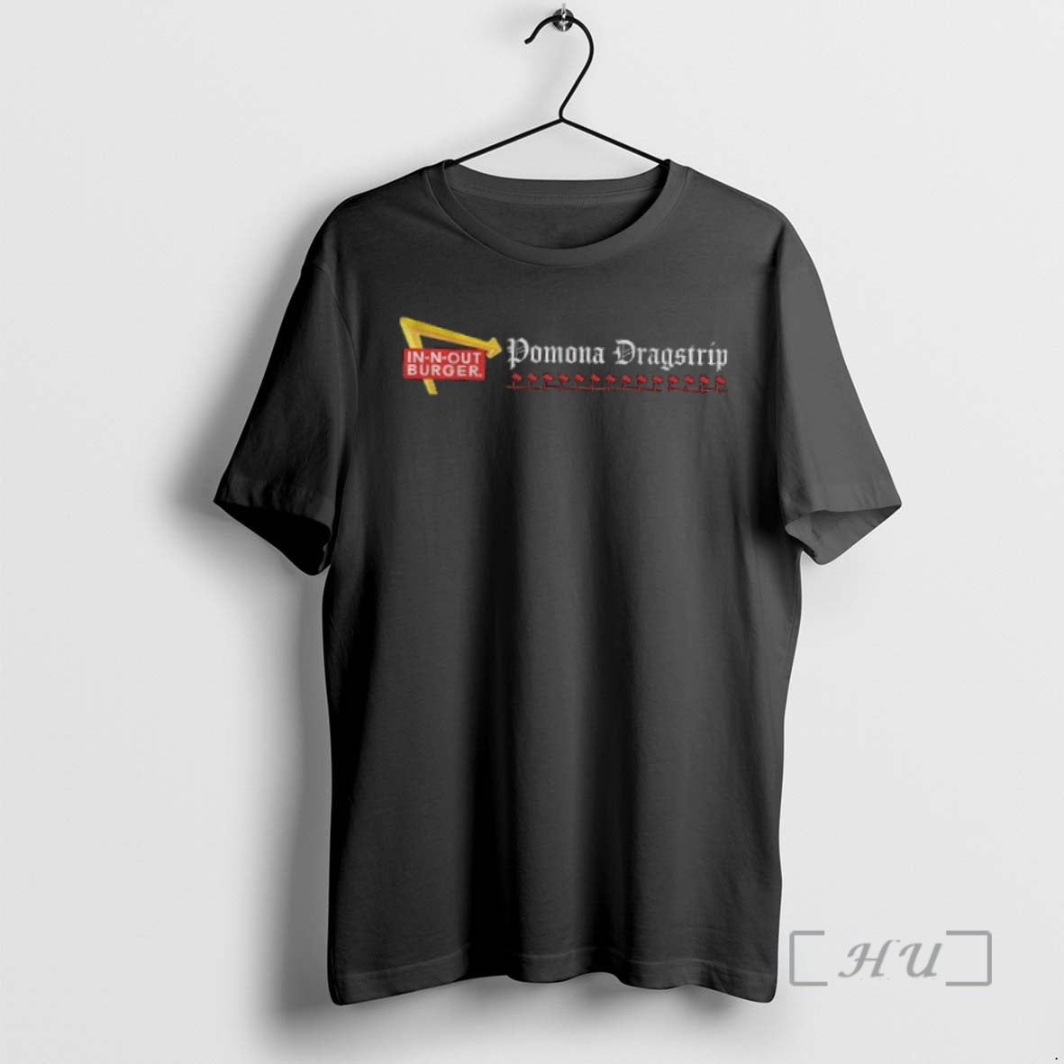 Officials N Out Burger Pomona Dragstrip Logo Hoodie Premium Art