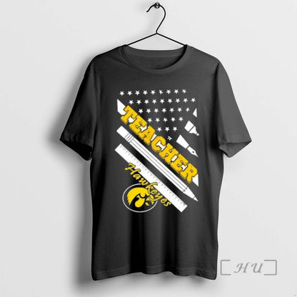 Officials Iowa Hawkeyes X Teacher American Flag Tank Top Classic