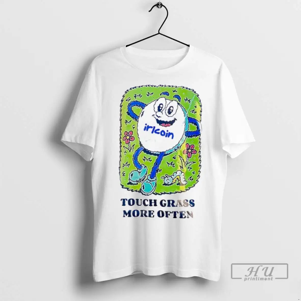 Officials Irl Coin Touch Grass More Often T Shirts Long Sleeve Retro