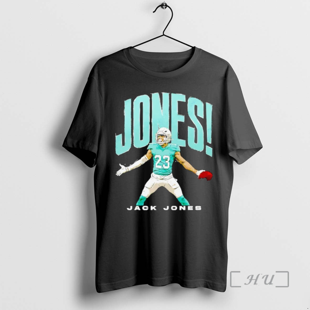 Officials Jack Jones Holding Football Miami Dolphins Sweatshirt