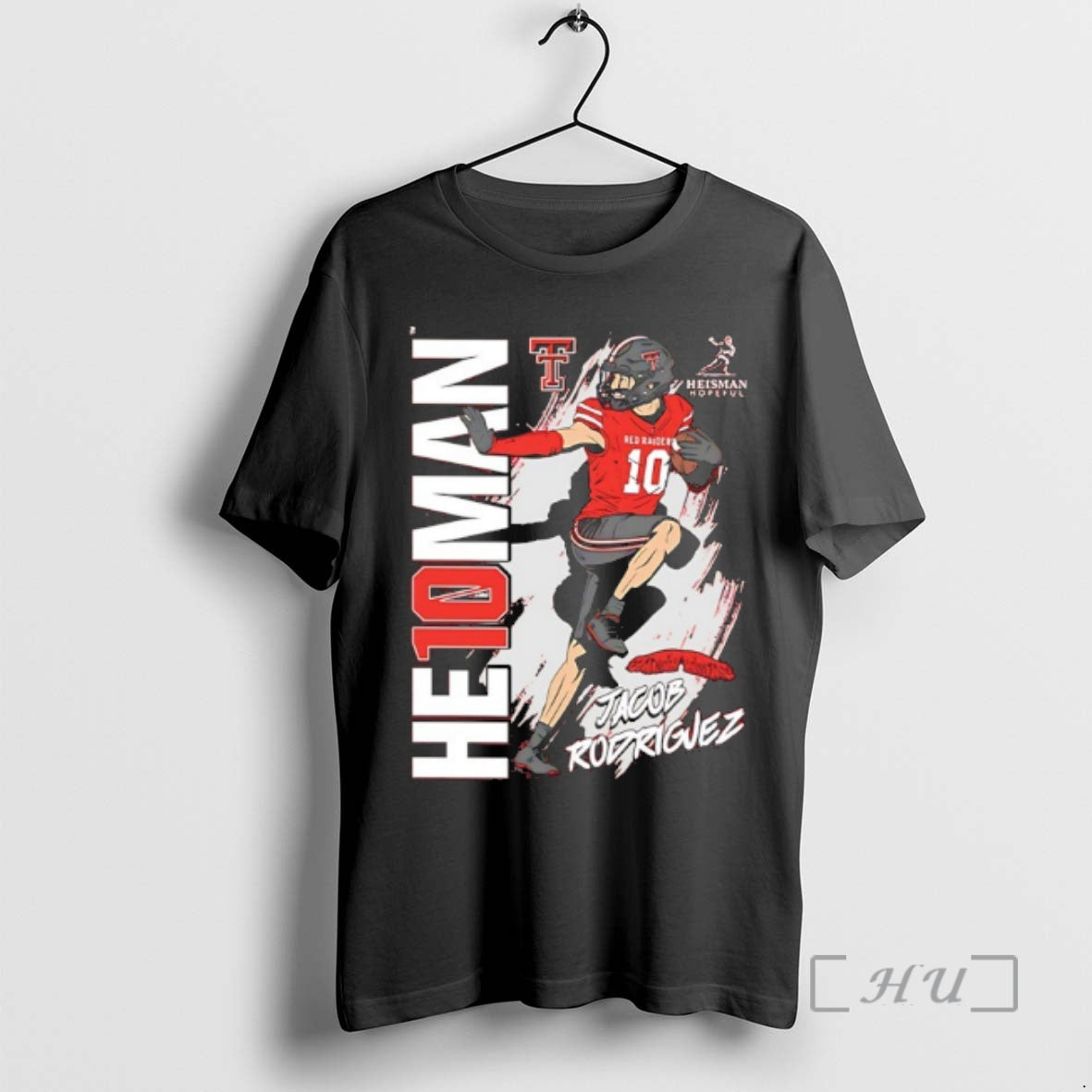 Officials Jacob Rodriguez 10 Texas Tech Red Raiders Heisman Signature