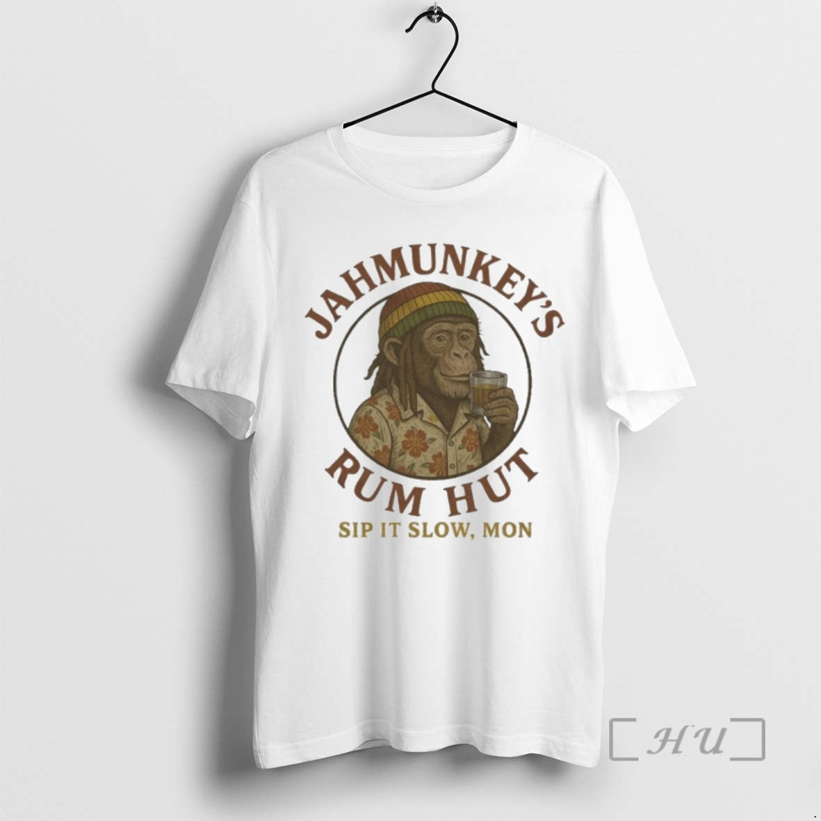 Officials Jahmunkeys Rum Hut Sip It Slow Mon Logo Sweatshirt Trendy