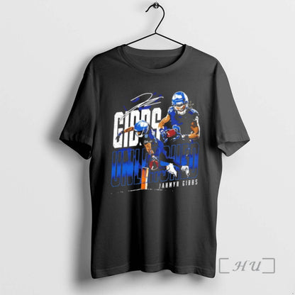 Officials Jahmyr Gibbs Detroit Lions Unleashed Signature Tank Top
