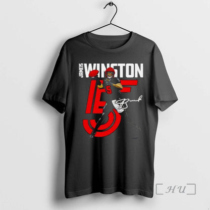 Officials Jameis Winston Cleveland Inline Number 5 Signature Hoodie