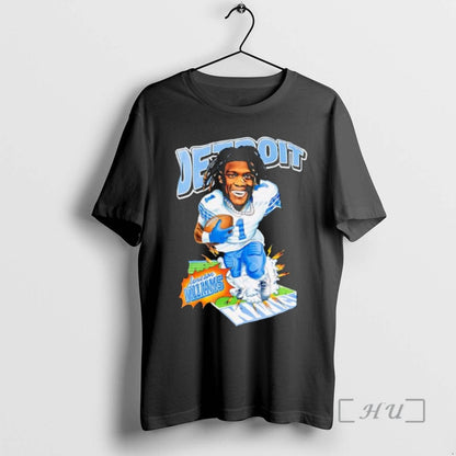Officials Jameson Williams Detroit Lions Caricature Hoodie Modern