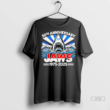 Officials Jaws Movie 50Th Anniversary 1975 2025 Ladies T Shirts Tank