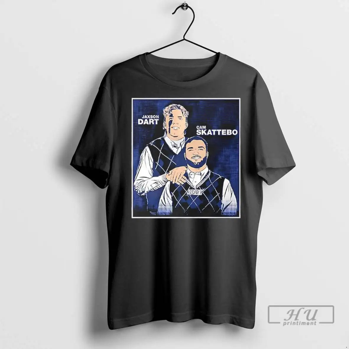 Officials Jaxson Dart And Cam Skattebo Family Portrait T Shirts Long
