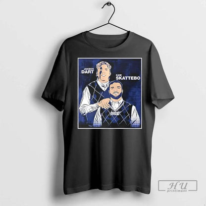 Officials Jaxson Dart And Cam Skattebo Family Portrait T Shirts Long