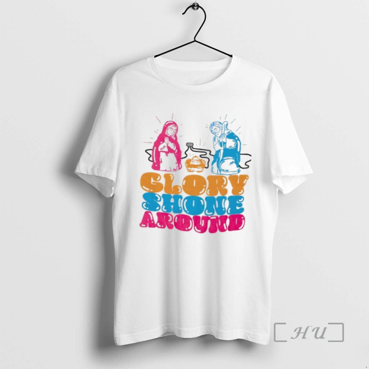 Officials Jesus Glory Shone Around TShirt Retro Fashion