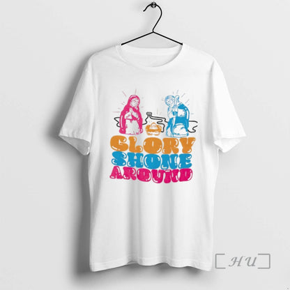 Officials Jesus Glory Shone Around TShirt Retro Fashion