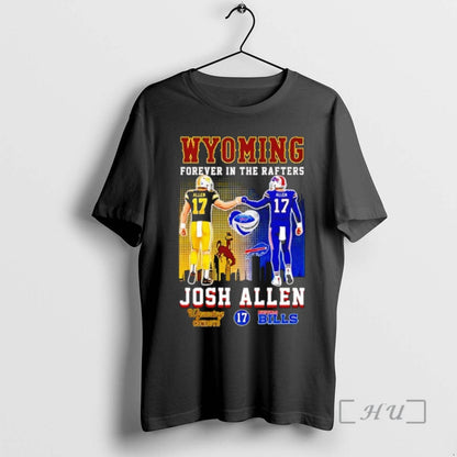 Officials Josh Alen Wyoming Cowboys And Buffalo Bills Forever Rafters