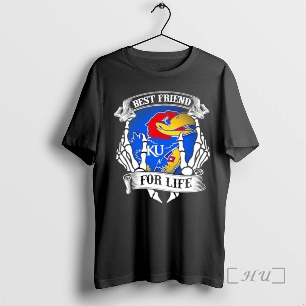 Officials Kansas Jayhawks Best Friend Life Hands Bones Hoodie Trendy