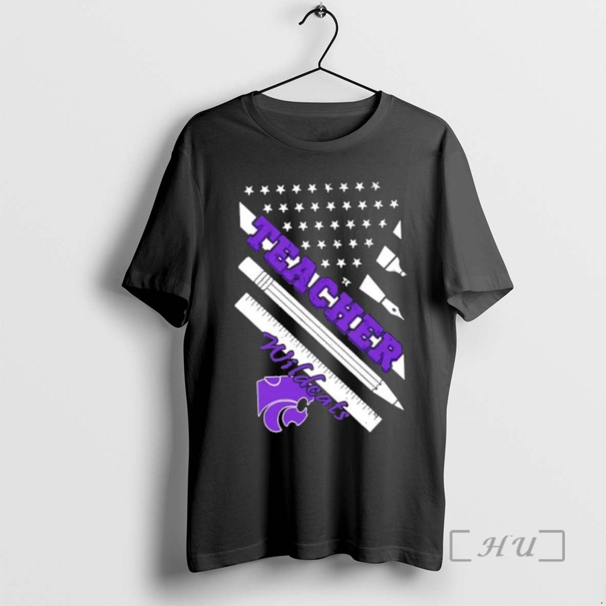 Officials Kansas State Wildcats X Teacher American Flag Shirt Elegant