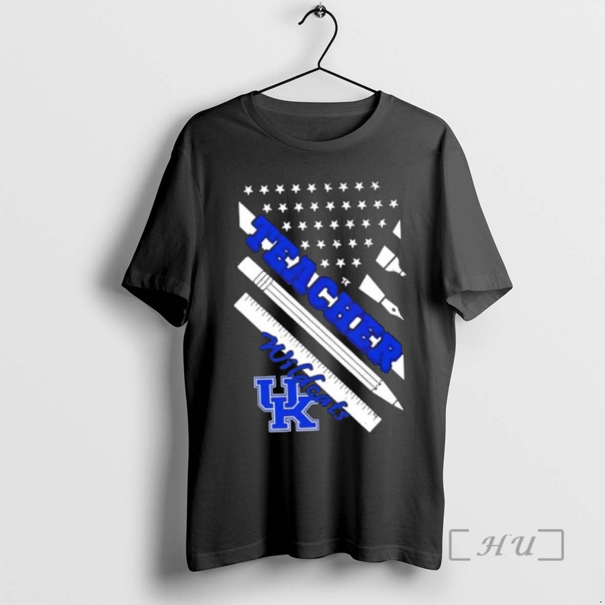 Officials Kentucky Wildcats X Teacher American Flag Tank Top