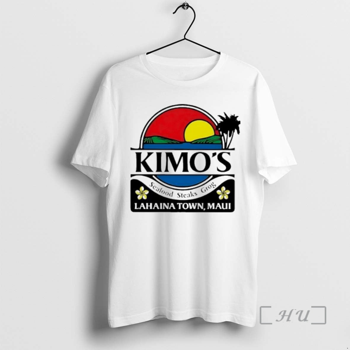 Officials Kimos Seafood Steaks Grog Lahaina Town Maui Logo Tank Top