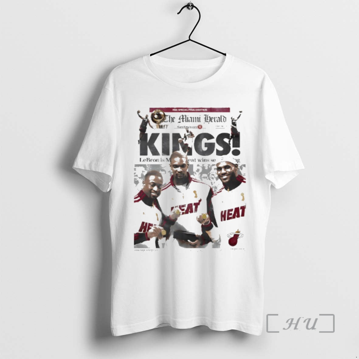Officials Kings Miami Heat Lebron Wadeand Bosch Tee Premium Outfit