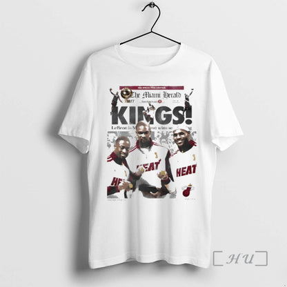 Officials Kings Miami Heat Lebron Wadeand Bosch Tee Premium Outfit