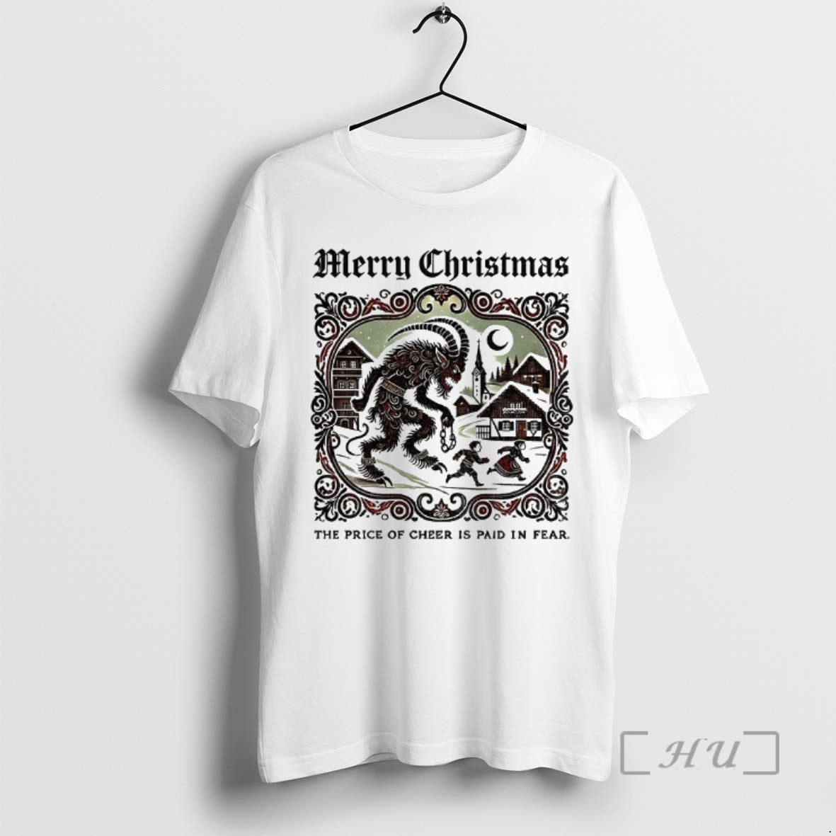 Officials Krampus Price Cheer Is Paid Fear Merry Premium T Shirts