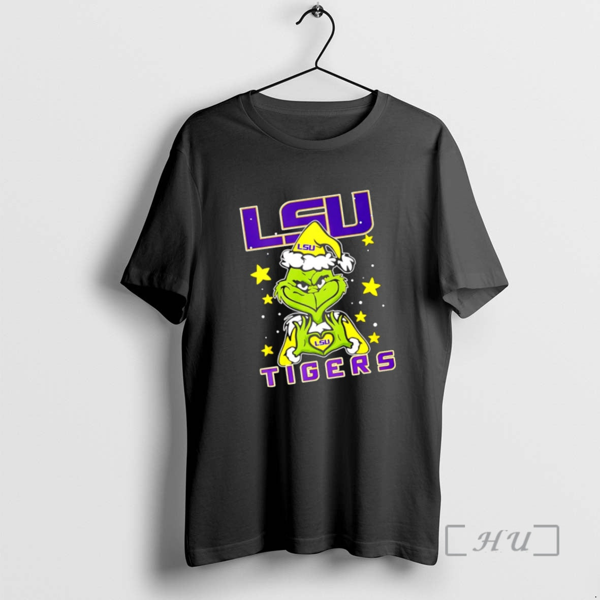 Officials Lsu Tigers Love Grinch Heart Hand 2025 Hoodie Classic Design