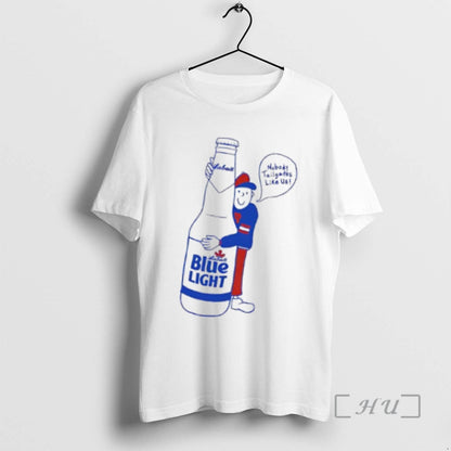 Officials Labatt Blue Light Beer Nobody Tailgates Like Us TShirt
