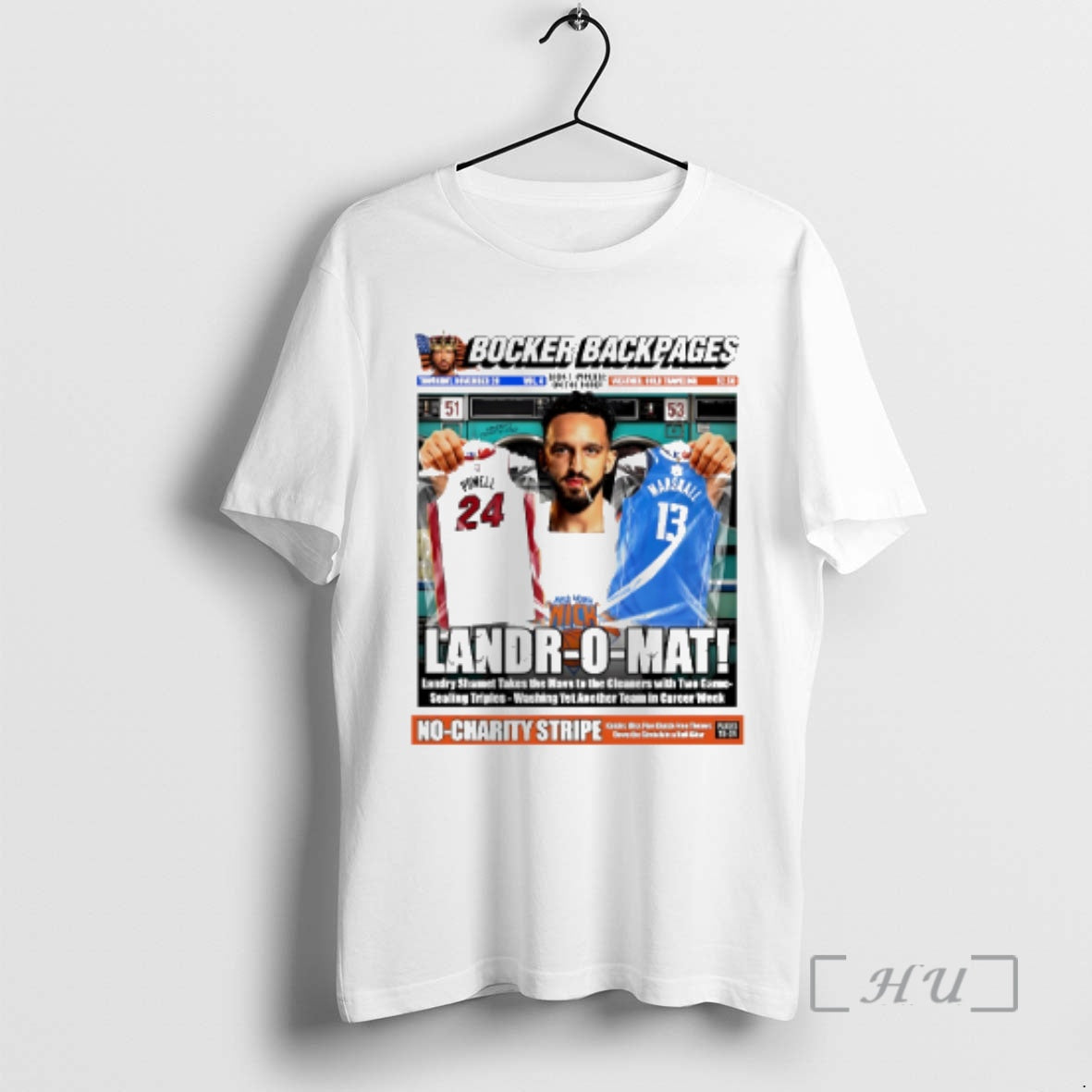 Officials Landr O Mat Powell 24 And Marshall Ny Knicks Hoodie