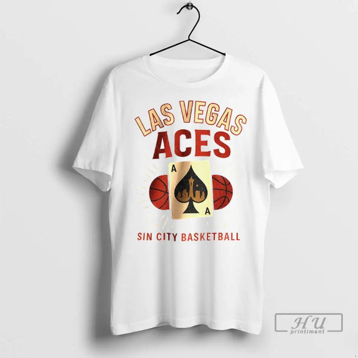 Officials Las Vegas Aces Wnba Sin City Basketball Card 2025 T Shirts