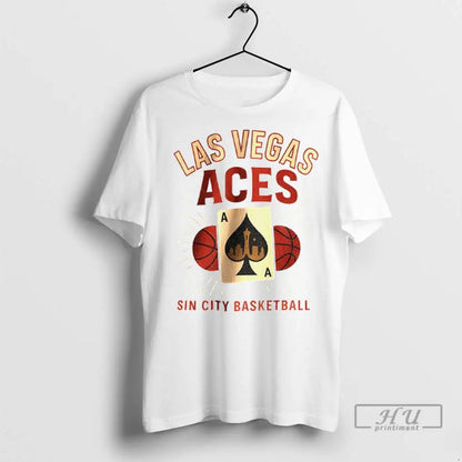Officials Las Vegas Aces Wnba Sin City Basketball Card 2025 T Shirts