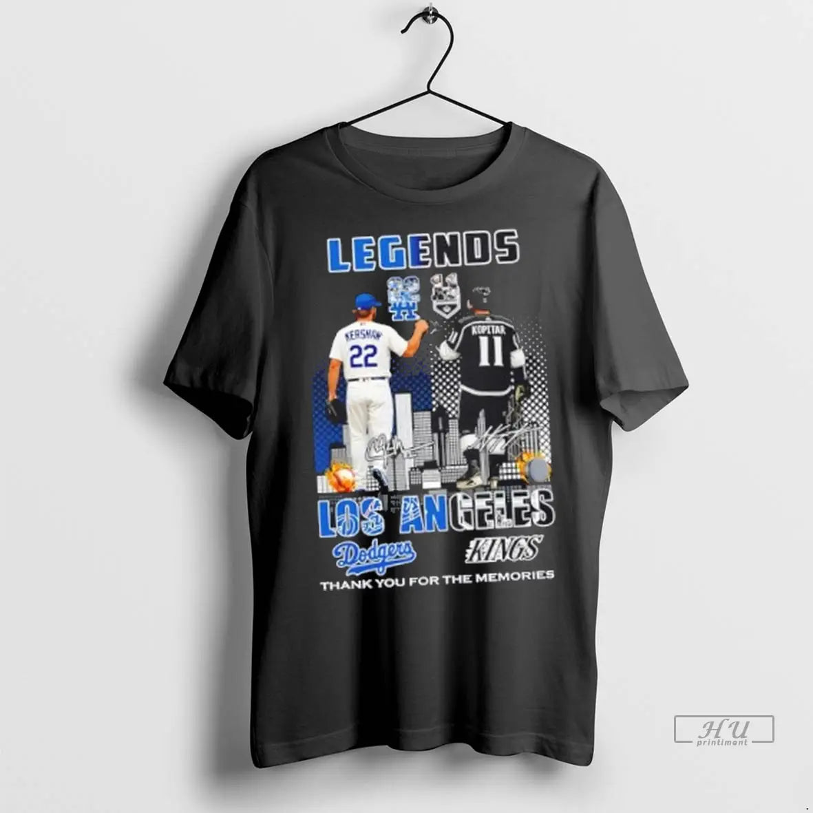Officials Legends Los Angeles Sports Dodgers X Kings Kershaw And