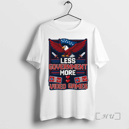 Officials Less Government More Video Games Tee Retro Style